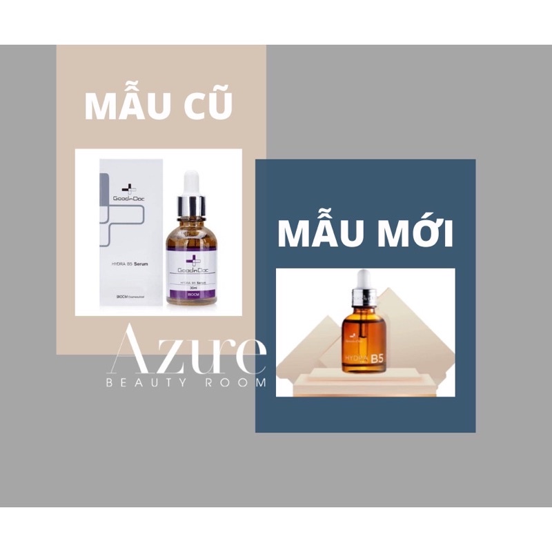 Serum Dưỡng ẩm phục hồi, sáng da GoodnDoc Hydra B5/Vitamin C 30ml