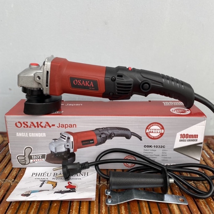 MÁY MÀI CẮT CẦM TAY OSAKA 850W CÓ CHỈNH TỐC OSK-1032C