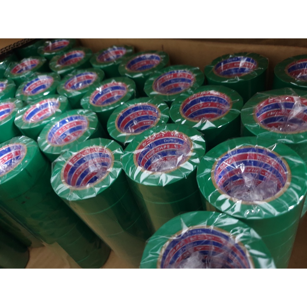 1 CÂY  BĂNG DÍNH ĐIỆN DENKA NHẬT 10yr CÁC MÀU