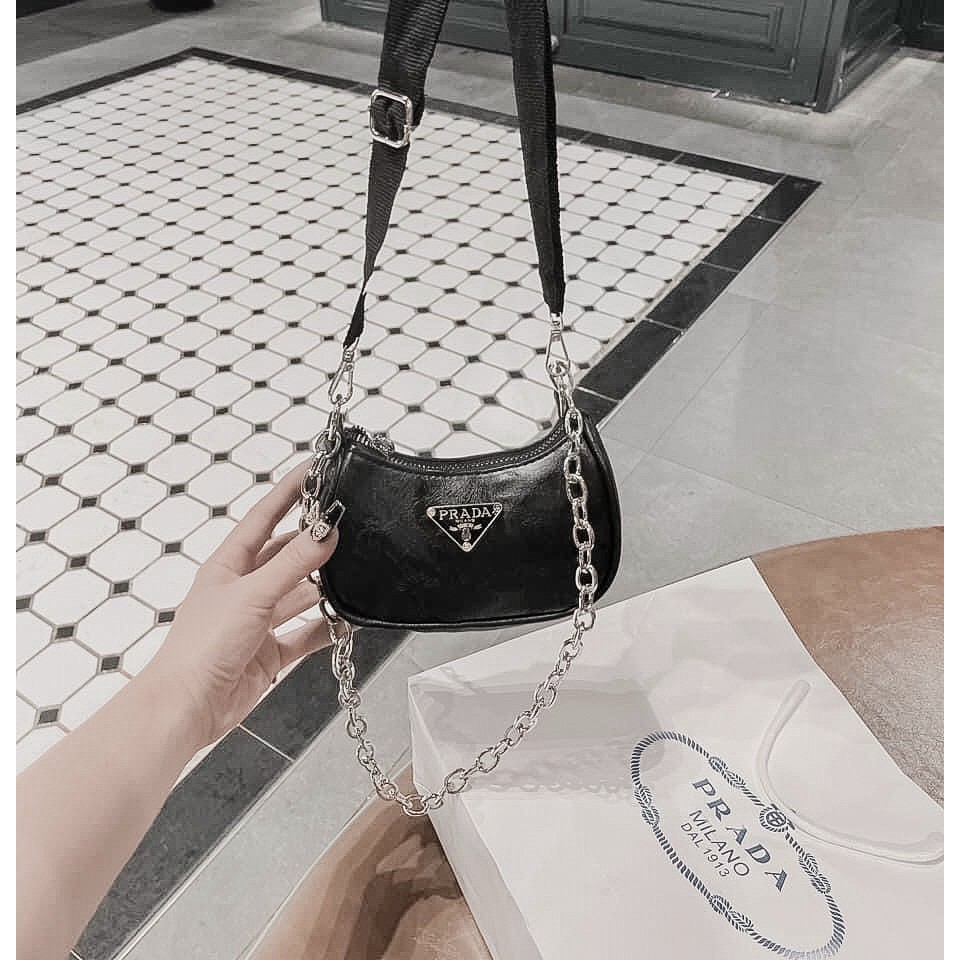 Túi prada mini chất da đẹp hàng QC