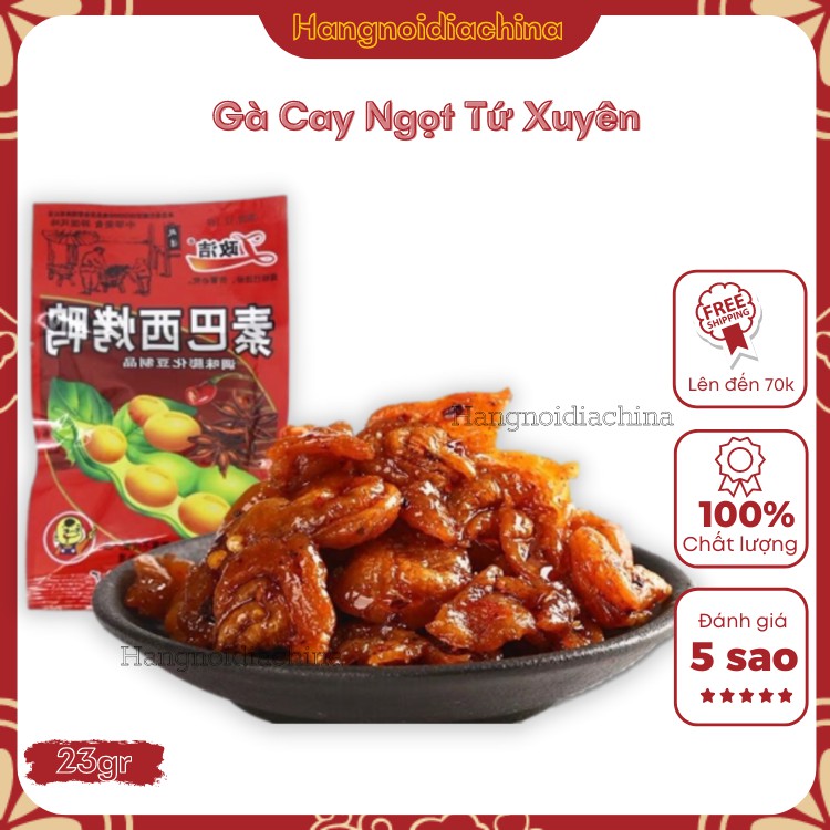 Combo 30 gói gà cay ngọt Tứ Xuyên món ăn tuổi thơ