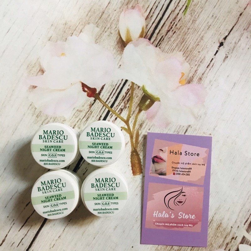 Mario Badescu ✨ Kem dưỡng da tảo biển Seaweed Night Cream