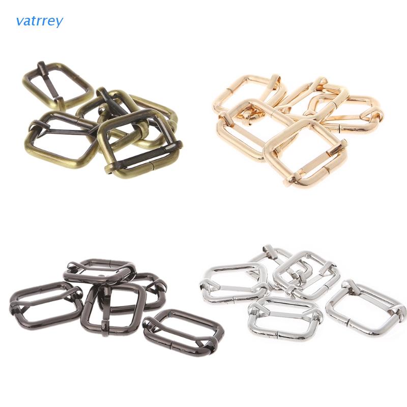 Set 5 Khóa Trượt Dây Kim Loại Hình Con Lăn 2.5cm