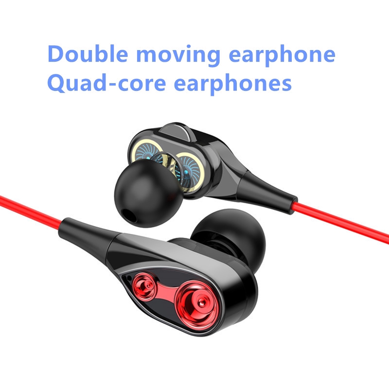 Tai nghe loa siêu trầm có loa kép và tai nghe chơi game có nút điều chỉnh âm lượng