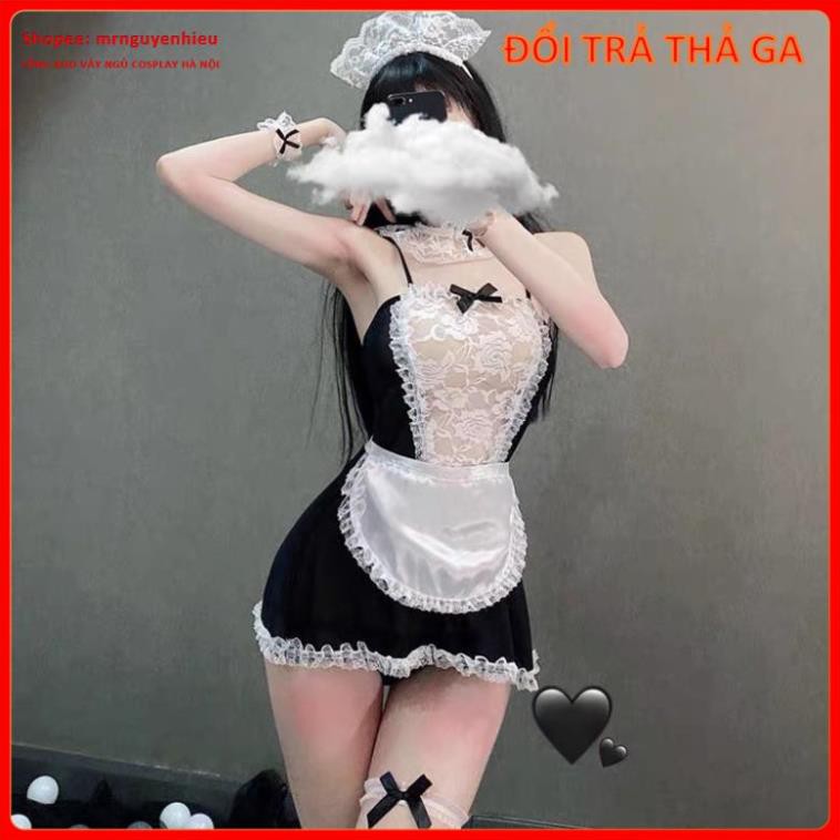 Bộ Đồ Ngủ Cosplay Hầu Gái Giúp Việc Quyến Rũ - Váy NGủ Sexy Maid Outfit - HG001  - QUIN BEE | BigBuy360 - bigbuy360.vn