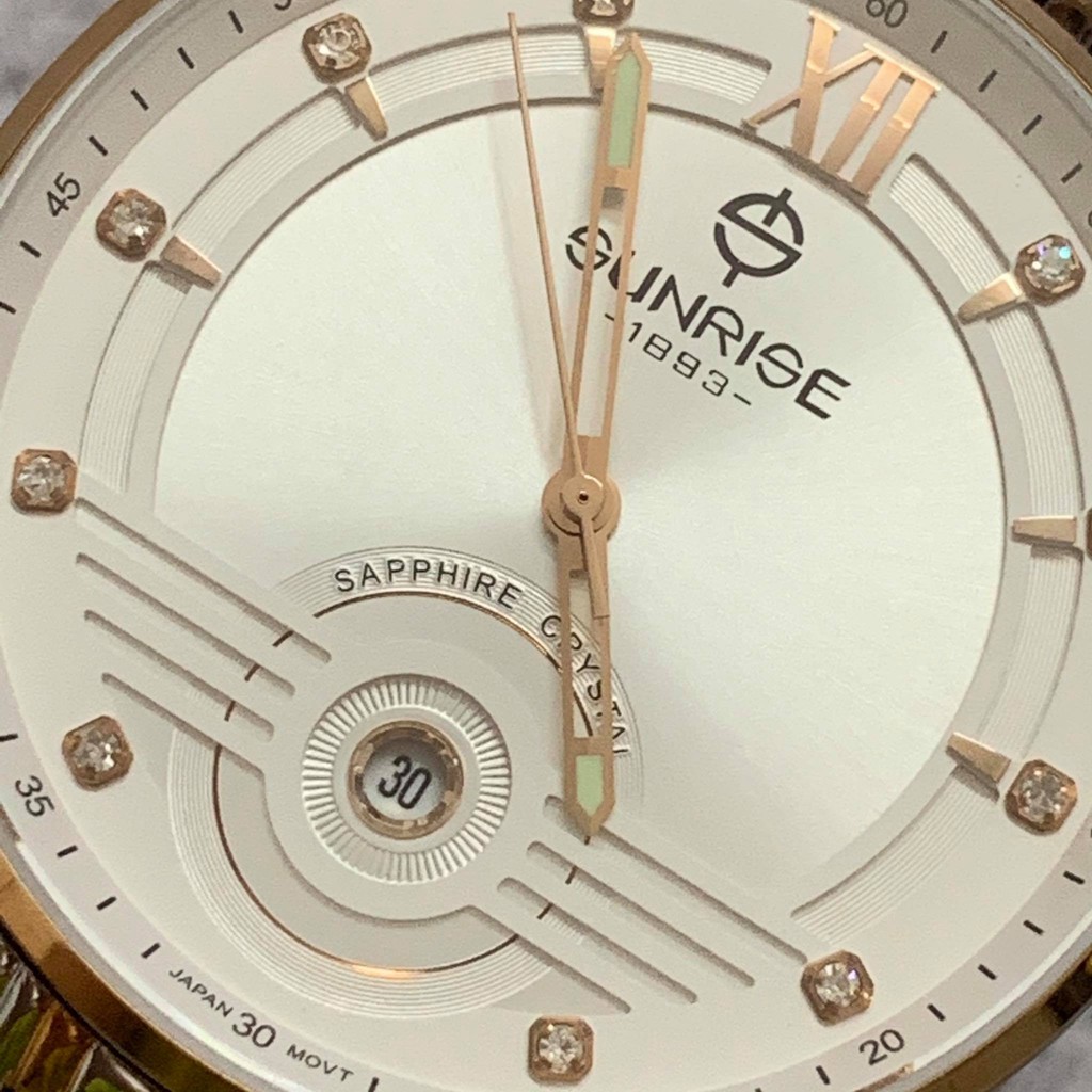 Đồng hồ Sunrise Nam chính hãng Nhật Bản M1226SA.RG.T - kính saphire chống trầy - chố