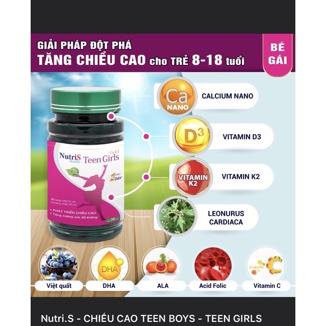 ( Mua 5h Tặng 1h ) NutriS - Teen Boy và Teen Girl