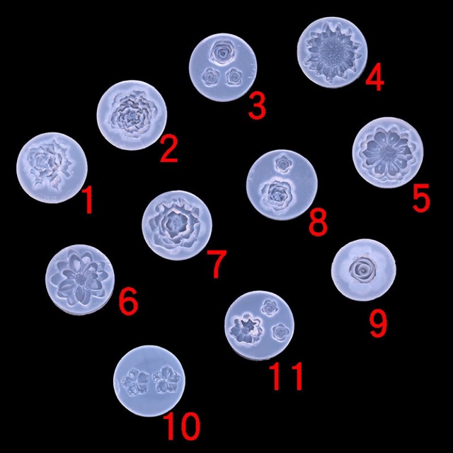 Khuôn silicon hoa nhí làm bánh trung thu