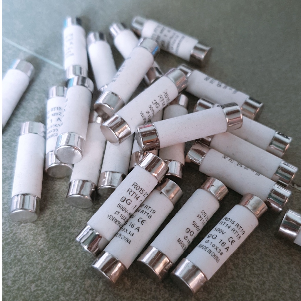 Cầu chì sứ 10x 38mm từ 1A đến 32A