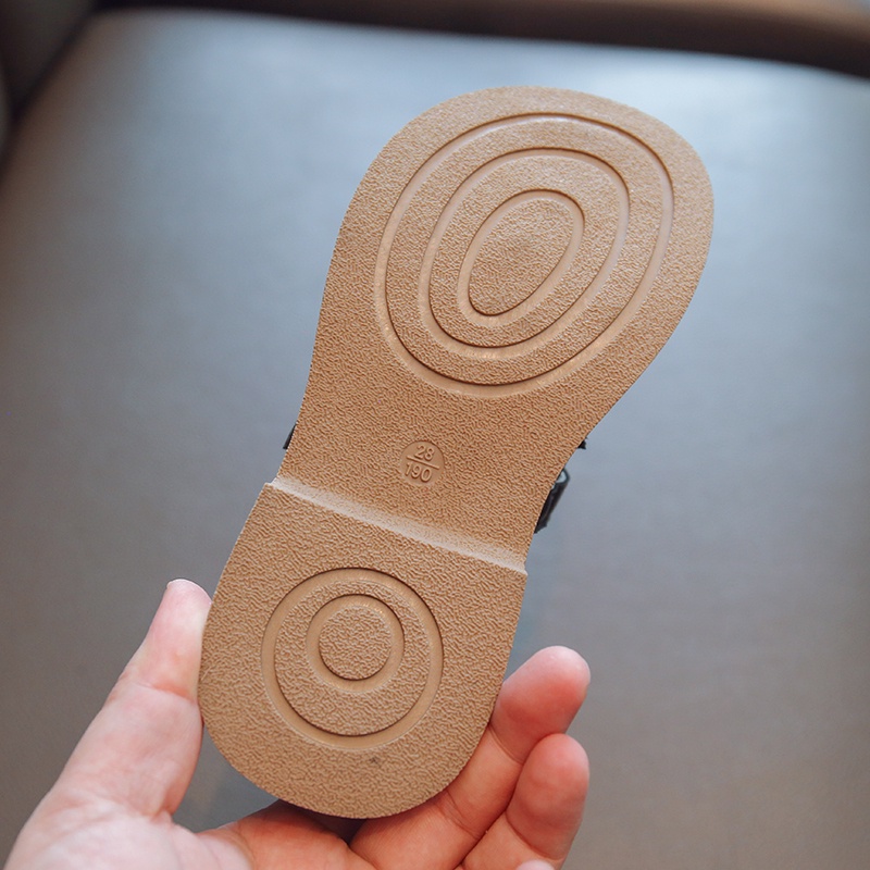 Giày Da Đế Mềm Chống Trượt Phong Cách Cổ Điển Cho Bé Gái 3-16 Tuổi