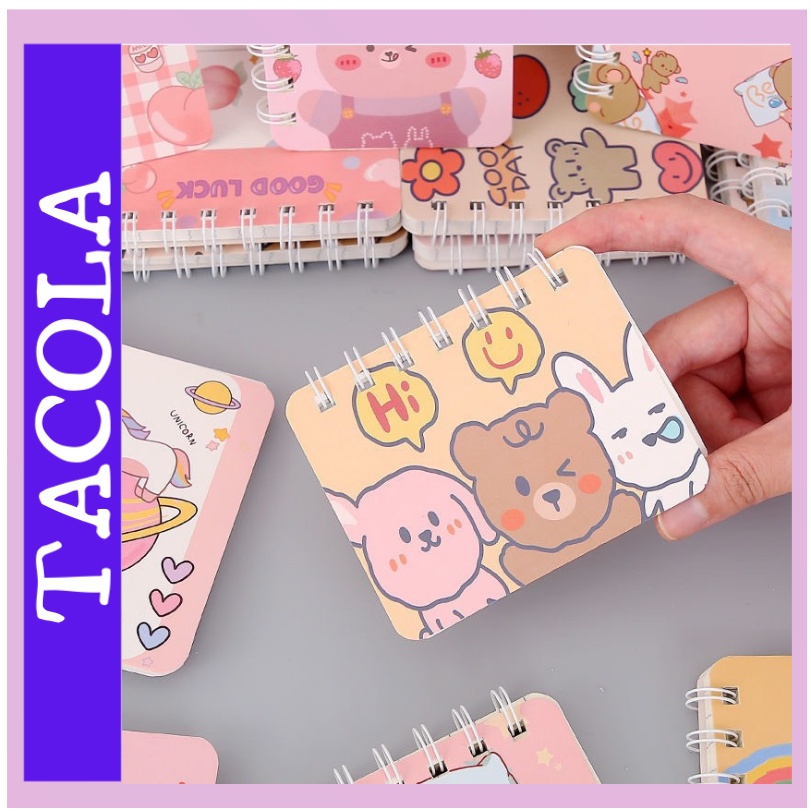 SỔ LÒ XO A7, SỔ TAY MINI NHIỀU HÌNH DỄ THƯƠNG ST06
