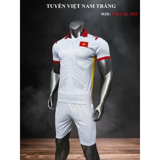 Đồ đá bóng đội tuyển Việt Nam, vải thun lạnh cao cấp, thấm hút mồ hôi.