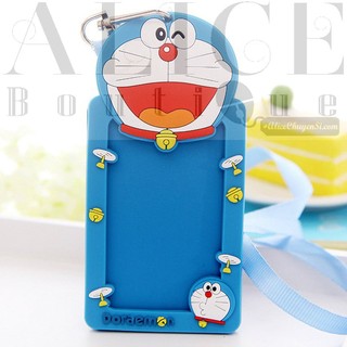 Dây đeo thẻ cartoon silicon