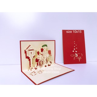 Thư Tình Yêu - Love - Thiệp 3D ( mở 90 độ )