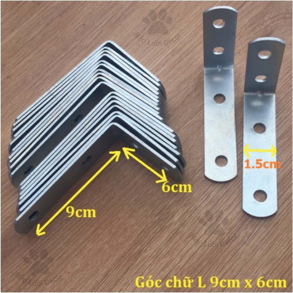 Bát giá đỡ, Ke vuông góc chữ L & thẳng bản rộng 1.5cm hàng dày chắc chắn