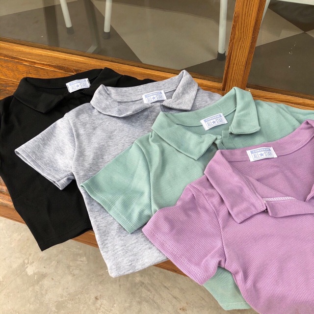 Áo croptop cổ đức hot trend