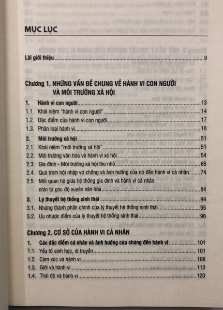 Sách - Giáo trình Hành vi con người và môi trường xã hội