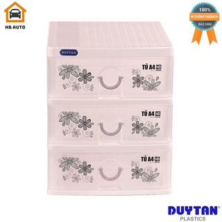 Tủ nhựa Bảo Quản Đồ Dùng Cá Nhân A4 - 3 ngăn nắp bằng (26 x 34.2 x 31 cm)
