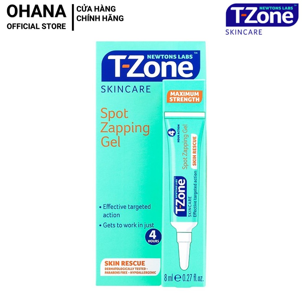 Gel Giảm Mụn Cấp Tốc, Ngăn Ngừa Mụn T-Zone Spot Zapping Gel 8ml