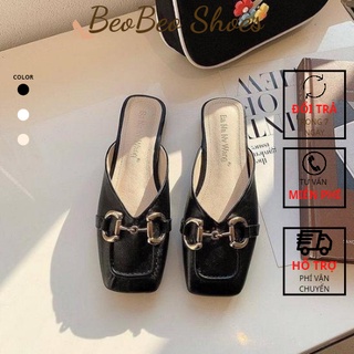 Sục nữ vintage/ giày sục nữ mũi vuông/ sục nữ