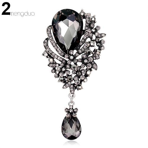 Ghim Cài Áo Hình Hoa Đính Đá Nhân Tạo Thời Trang Cho Nữ