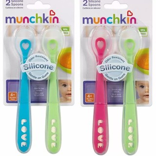Bộ 2 thìa mềm silicone Munchkin