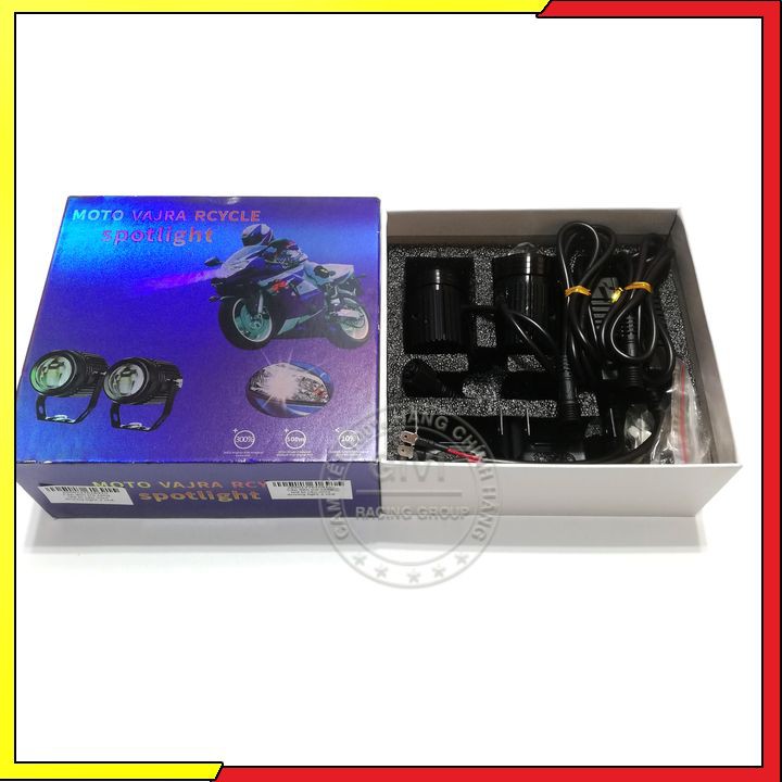 Cặp Đèn Trợ Sáng Bi Cầu Mini Driving Light 2 Chế Độ Vàng Và Trắng Loại 2