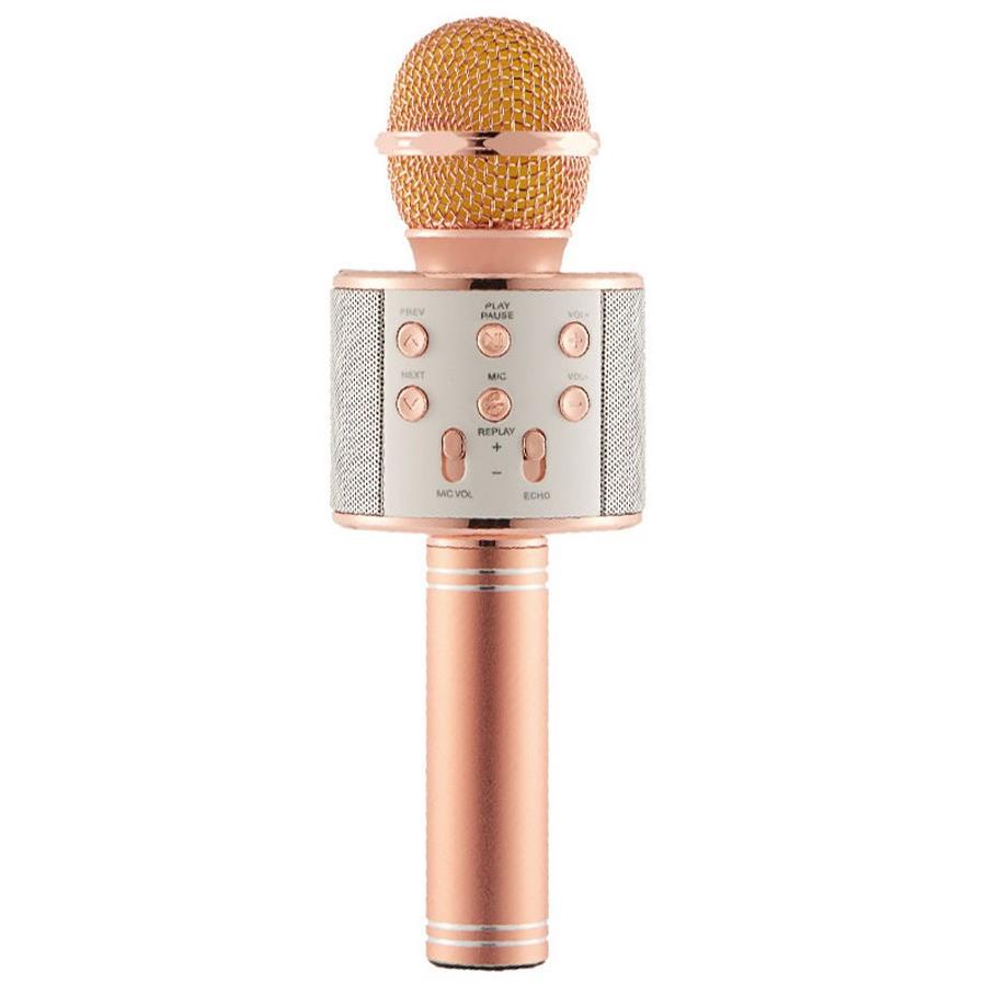 Micro Karaoke Bluetooth SSR WS-858 Mic hát karaoke Chất Lượng Cao 6 In 1 (LA7395)