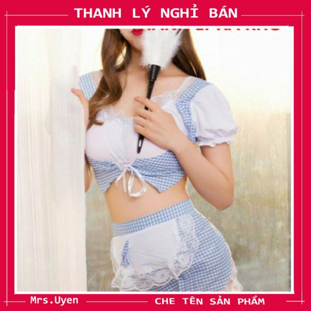 Bộ Đồ Ngủ Cosplay Sexy Nàng Lọ Lem Chăm Chỉ, Váy Ngủ Cosplay Hầu Gái Đủ Phụ Kiện Mã HGX | BigBuy360 - bigbuy360.vn