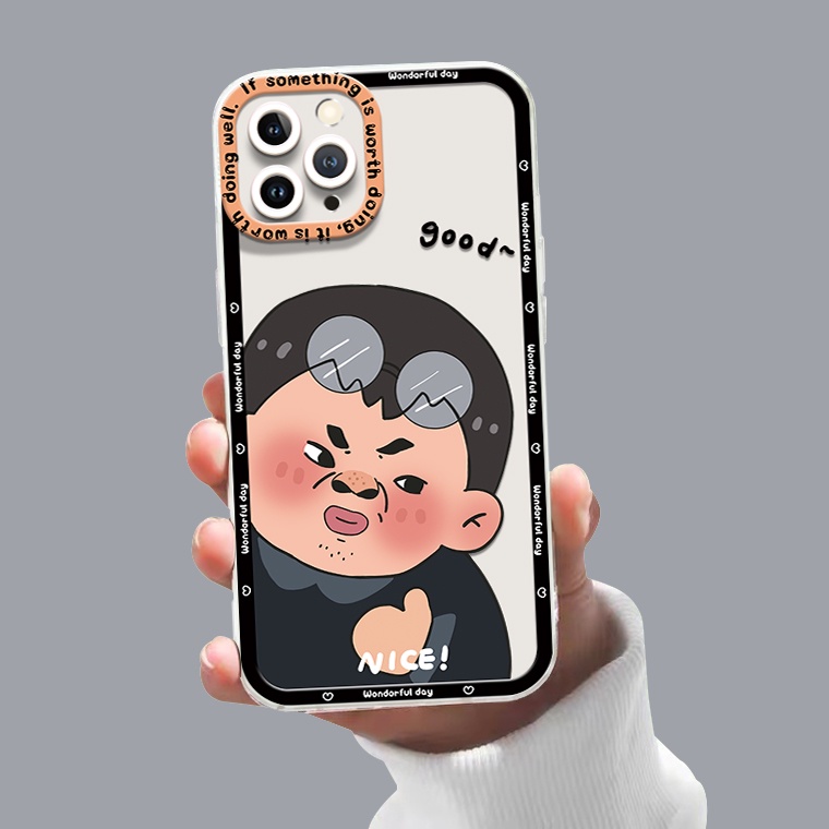 Ốp Điện Thoại Silicon TPU Mềm Trong Suốt Họa Tiết Dễ Thương Chống Sốc Cho IPhone 14 13 12 11 Pro XS MAX 6S 7 8 Plus X XR