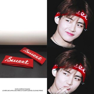 Băng đô V BTS đỏ sweet