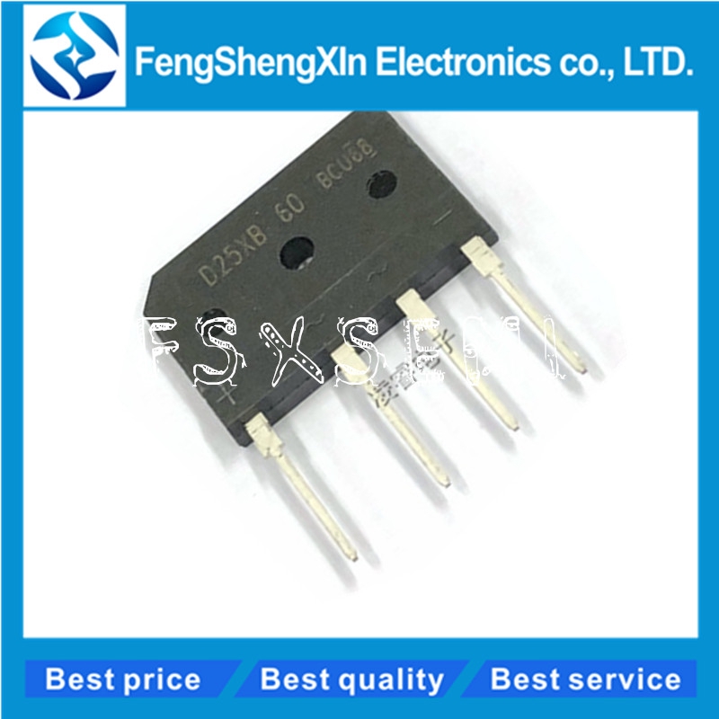 Bộ chỉnh lưu cầu 5 cái / lốc D25XB60 D25SB60