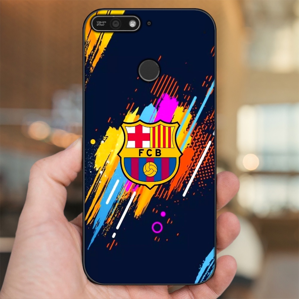 Ốp lưng Huawei Y6 Prime viền đen in hình Barcelona Barca