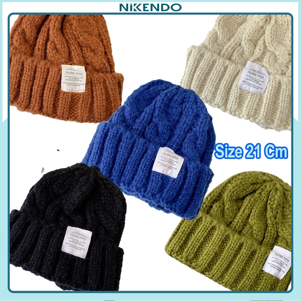 Mũ Len Nữ Mũ Beanie Trơn Nón Len Nữ Hàn Quốc Mùa Đông ML3