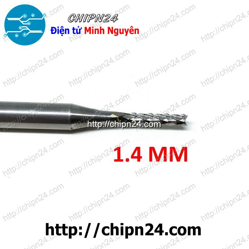 [1 CÂY] Mũi PHAY mạch in CNC HỢP KIM 1.4mm