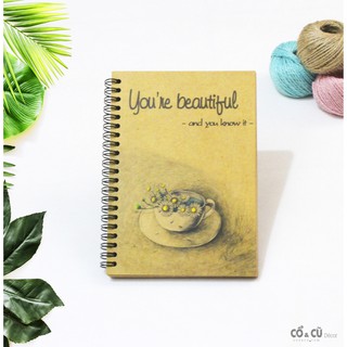Sổ tay lò xo A5 Kraft