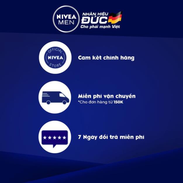 Sữa rửa mặt NIVEA MEN Detox Mud bùn khoáng giúp sáng da & mờ thâm mụn (100g) - 81775