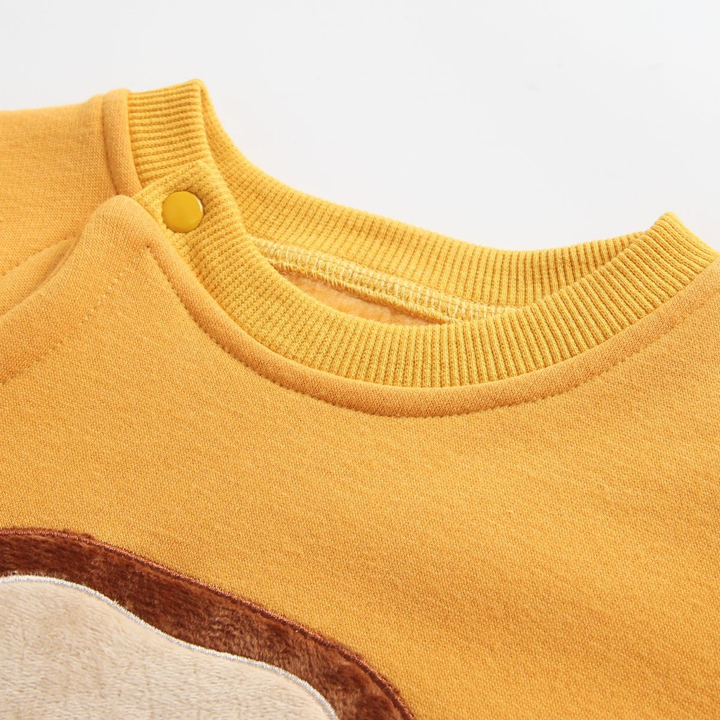 Sanlutoz Phim hoạt hình Mùa đông Tay áo dài Em bé Rompers Trẻ sơ sinh Áo Tuỳ tiện