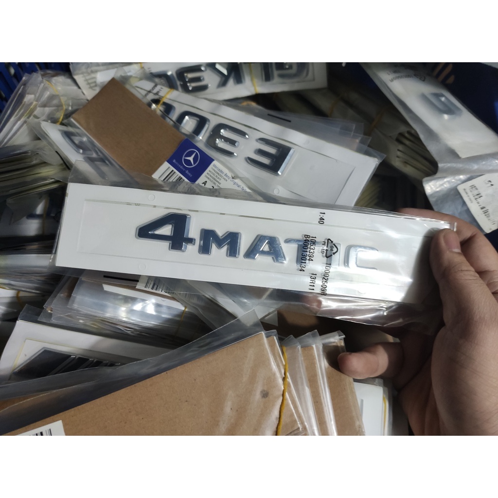 Logo chữ dán 4matic,AMG,C200,C250,E200,E300 V.vvvv Tem chữ nổi các loại , dành cho Mercedes-Benz Hàng Đẹp !!! (GIAO HÀN