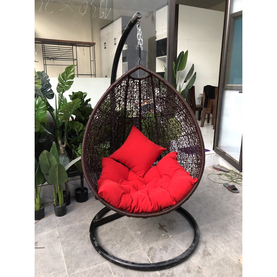 Ghế xích đu giọt nước xích đu ngoài trời phòng khách ban công, ghế bập bênh, Ghế võng  hình tổ chim