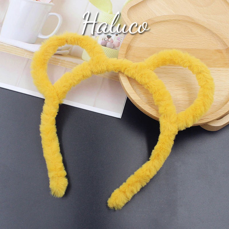 Băng đô rửa mặt cài tóc tai mèo tai thỏ cute thời trang Hàn Quốc dễ thương Haluco accessories BT01