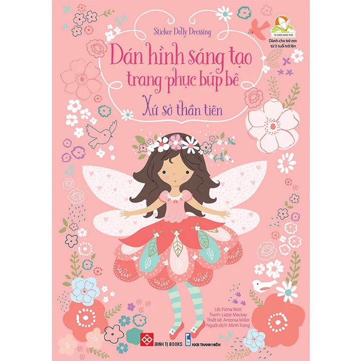 Sách - Combo Sticker Dolly Dressing 2 - Dán Hình Sáng Tạo Trang Phục Búp Bê 2 (Bộ 4 Cuốn)