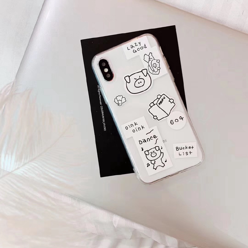 Ốp lưng iphone Ốp điện thoại trong suốt cho Iphone 6/6plus/6S/6S plus/6/7/7plus/8/8plus/X/XS/XS Max/ Dinuo case