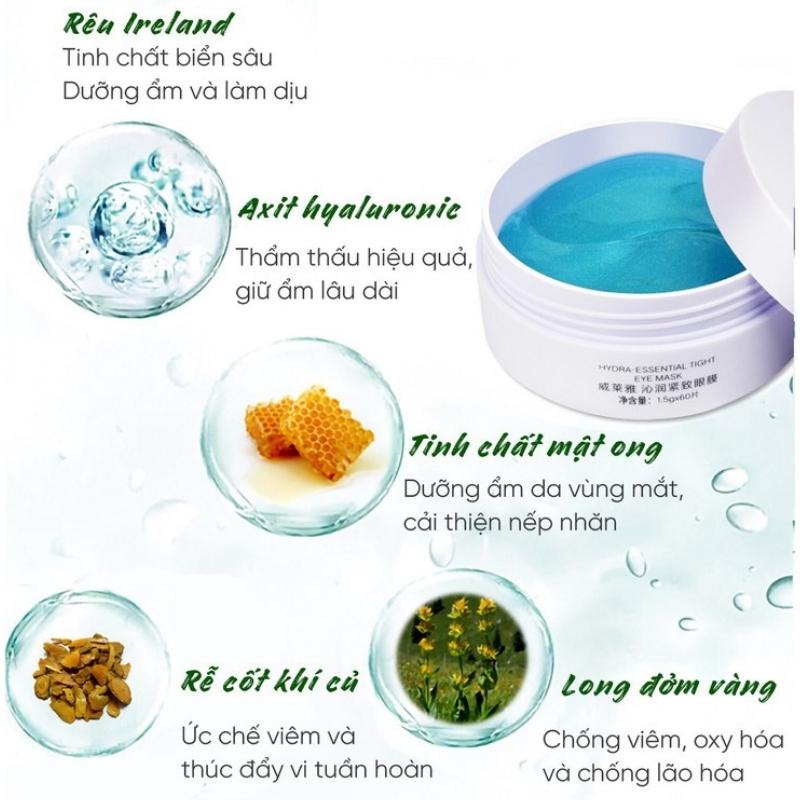 Mặt Nạ Dưỡng Mắt Weilaiya Dạng Thạch Collagen Hộp 30 Cặp Giảm Mờ Thâm Quầng Mắt Nâng Cơ Chống Lão Hóa Xóa Nếp Nhăn