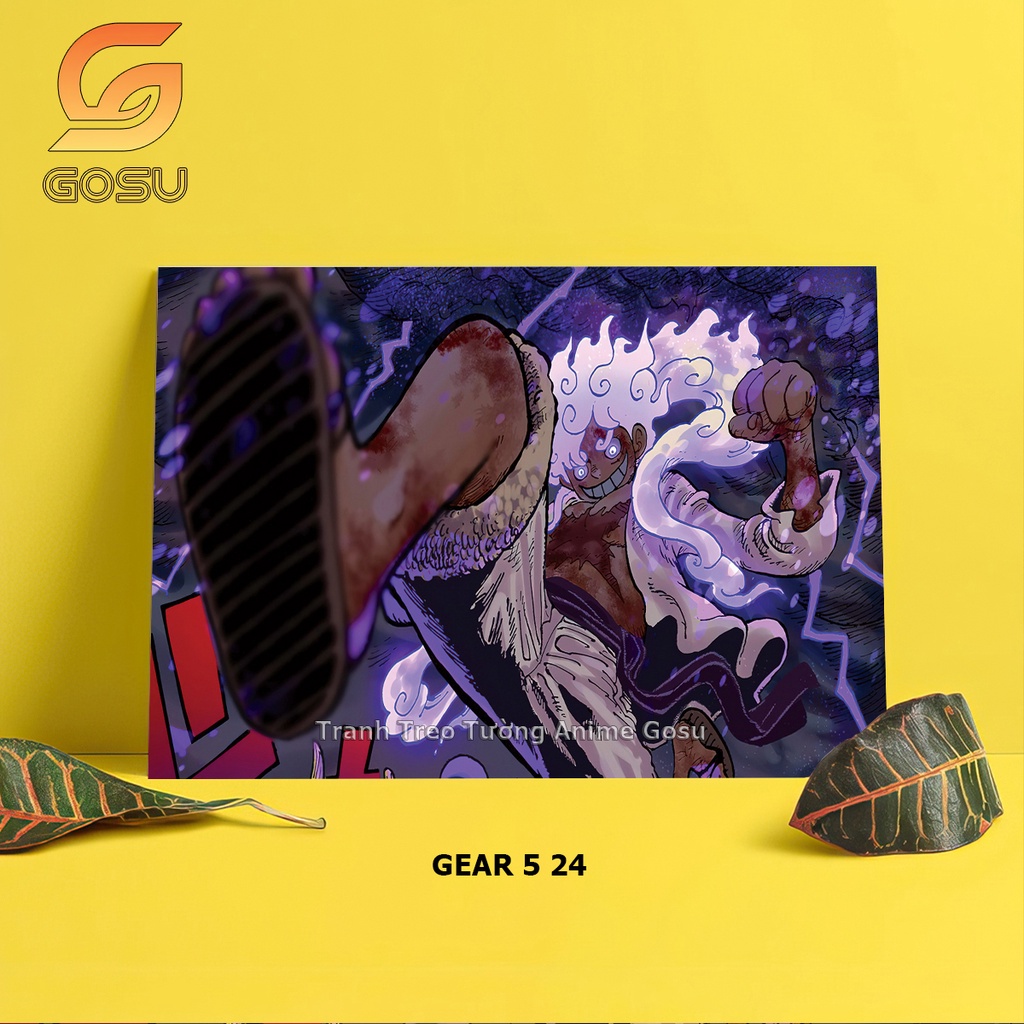 Tấm Poster Anime One Piece Luffy Gear 5 Cực Ngầu Nhân Vật Anime Trang Trí Góc Học Tập Phòng Ngủ Tranh Anime Khổ A3