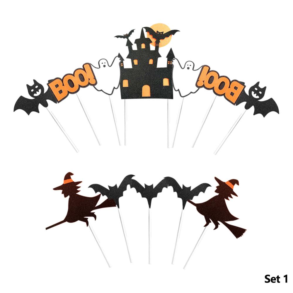 Que Cắm Trang Trí Bánh Kem Chủ Đề Halloween Dễ Thương Cho Trẻ Em I4Y1