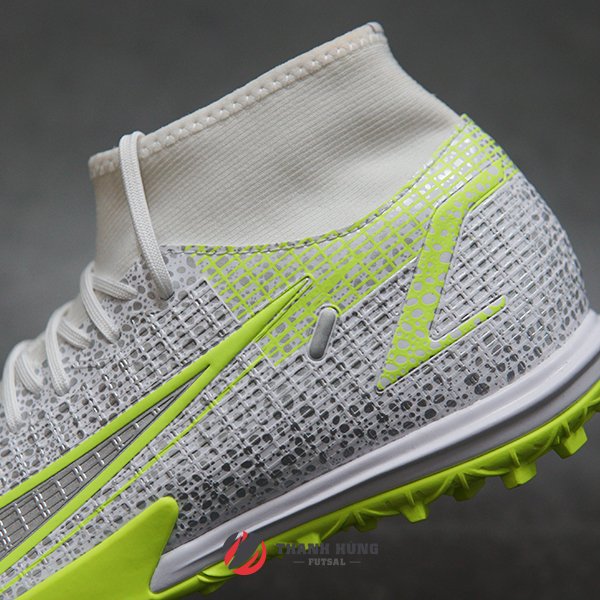 GIÀY ĐÁ BÓNG CHÍNH HÃNG NIKE MERCURIAL SUPERFLY 8 ACADEMY TF – CV0953-107 - TRẮNG/BẠC SAFARI