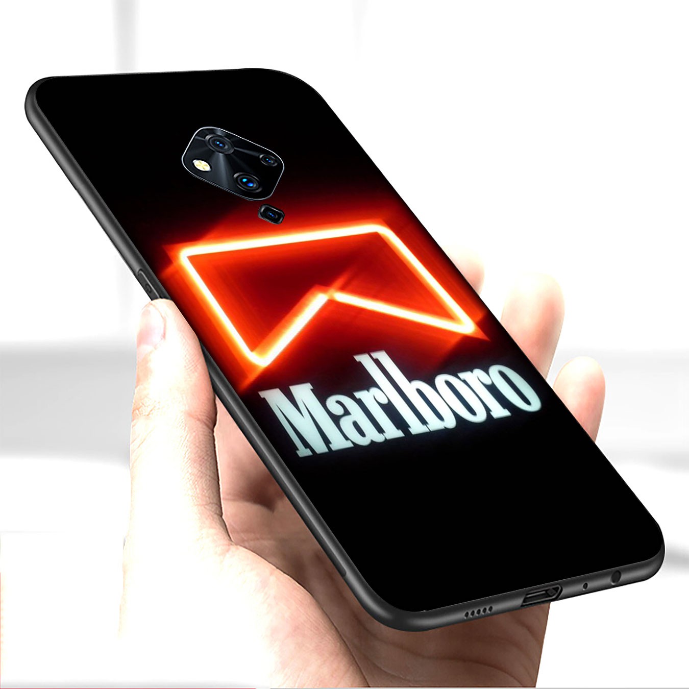 Ốp điện thoại silicon mềm hình logo marlboro cho iPhone XR X XS Max 7 8 6 6s Plus + 6Plus 7Plus 8Plus