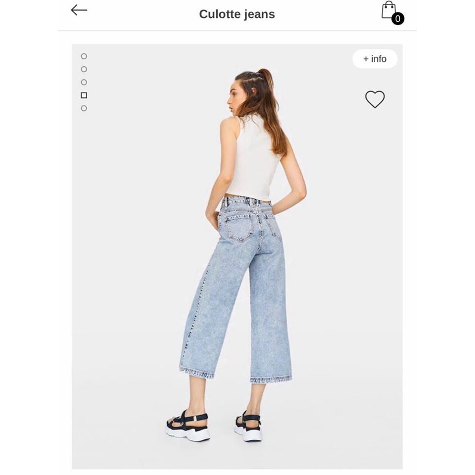Quấn jeans BSK culottes WashAcid - form nhỏ