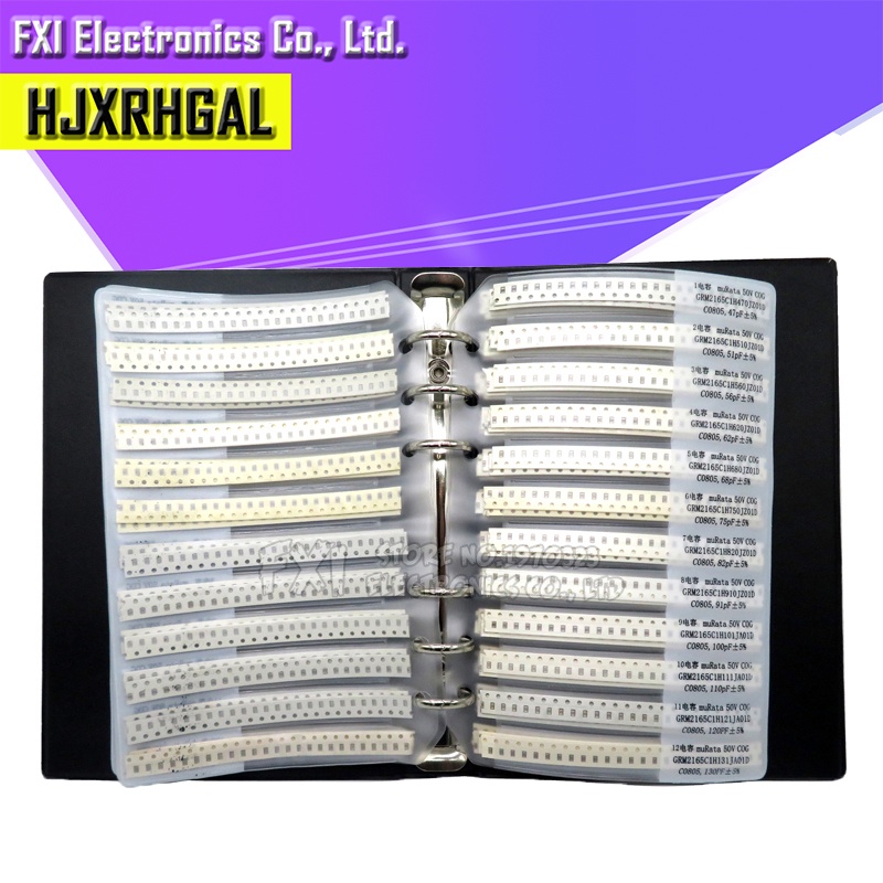 Tụ Điện Chip 0201 0402 0603 0805 1206 SMD 38~92Value 950PCS ~ 4600PCS 10uf 10nf 10pf 1nf 1nf 10nf 10nf 100nf Chất Lượng Cao